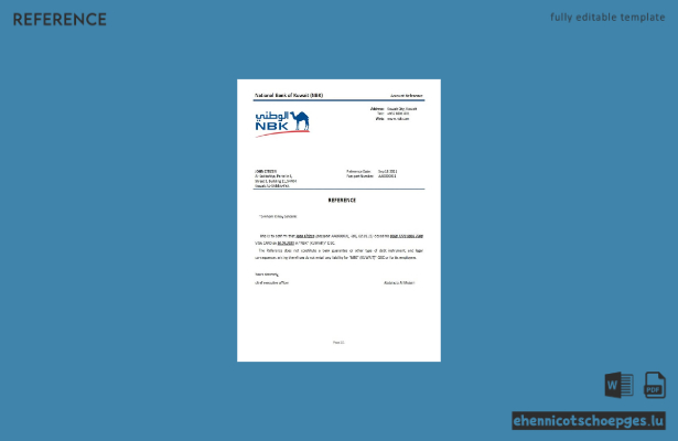 Beispiel für die Schließung der Kuwait National Bank of Kuwait